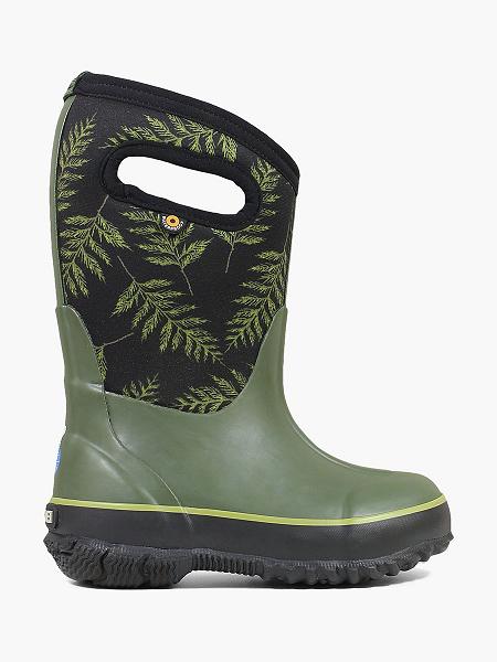 BOGS Boots Deutschland - Classic Tall Cedarsong Winterstiefel Kinder Grün Multi DE32058